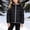 Black, variant on Fesfesfes Kids Unisex Hooded Puffer Jacket Full Zip Winter Warm Quilted Coat with Contrast Zipper and Pockets for Toddler Boys Girls Ages 1-10 Years