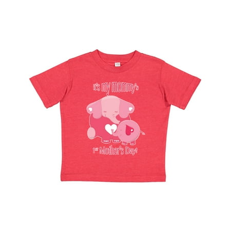 

Inktastic It s my Mommy s 1st Mother s Day Gift Toddler Boy or Toddler Girl T-Shirt
