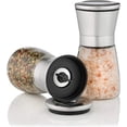 thumbnail image 1 of Juego de 2 molinillos de especias Zolmer con molinillo de cerámica ajustable - Elegante molinillo de sal y pimienta de acero inoxidable de alta calidad - También como molinillo de chiles [sin contenido de especias] Vhermosa Utensilios de Cocina, 1 of 7