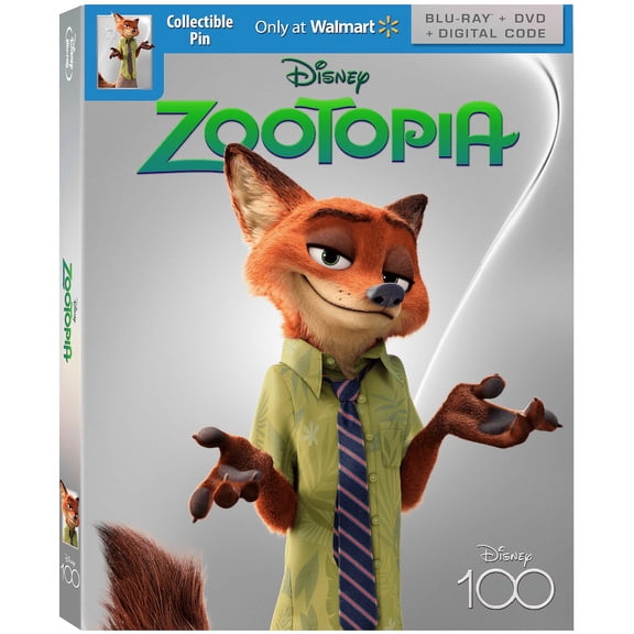 Zootopia - Disney100 Edition Walmart Exclusive (Blu-ray DVD Digital Code)