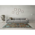 thumbnail image 3 of Ahgly Company Indoor Rectangle Persian Light Blue Traditional Area Rugs, 2' x 5', 3 of 4