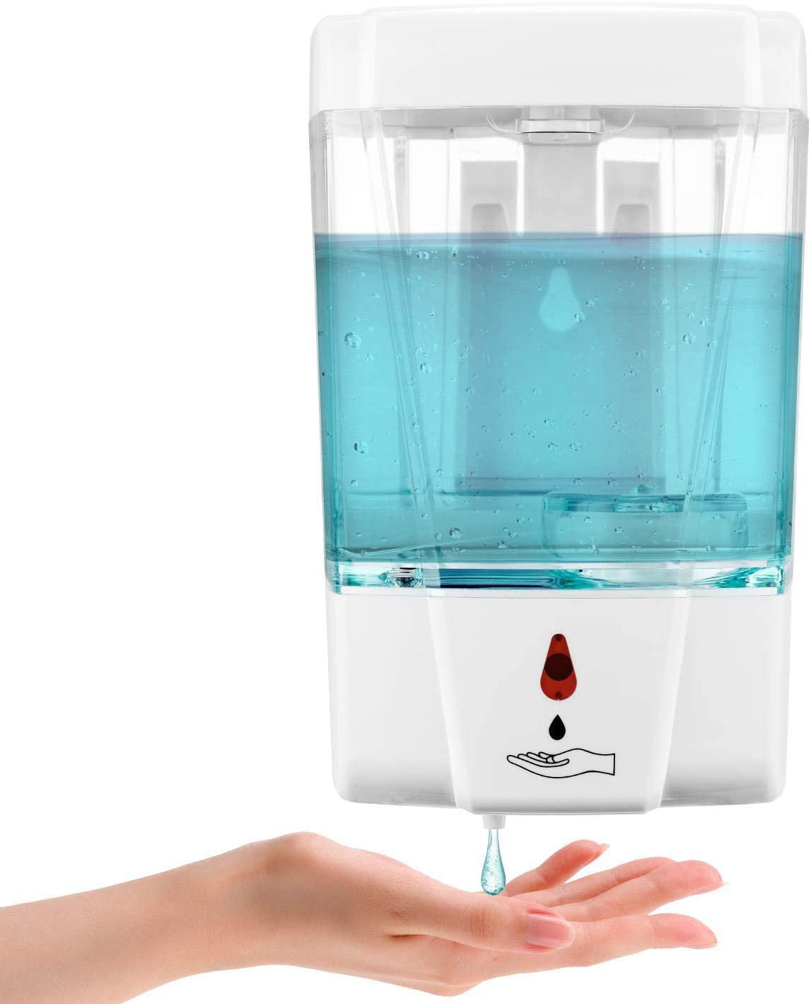 700ML Automatic Soap Dispenser Sanitizer Hands-Free IR Sensor Touchless Wall 