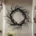 thumbnail image 5 of Light Up Halloween Wreath for Front Door, Spooky Glowing Garland with LED Lights, Decorative Fall Wreath for Home Wall Entryway, Seasonal Halloween Decorations Indoor Outdoor, 5 of 7