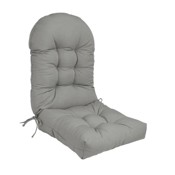 Cojín para silla de patio con respaldo alto Cojín para asiento de patio Cojín para silla de exterior Gris claro