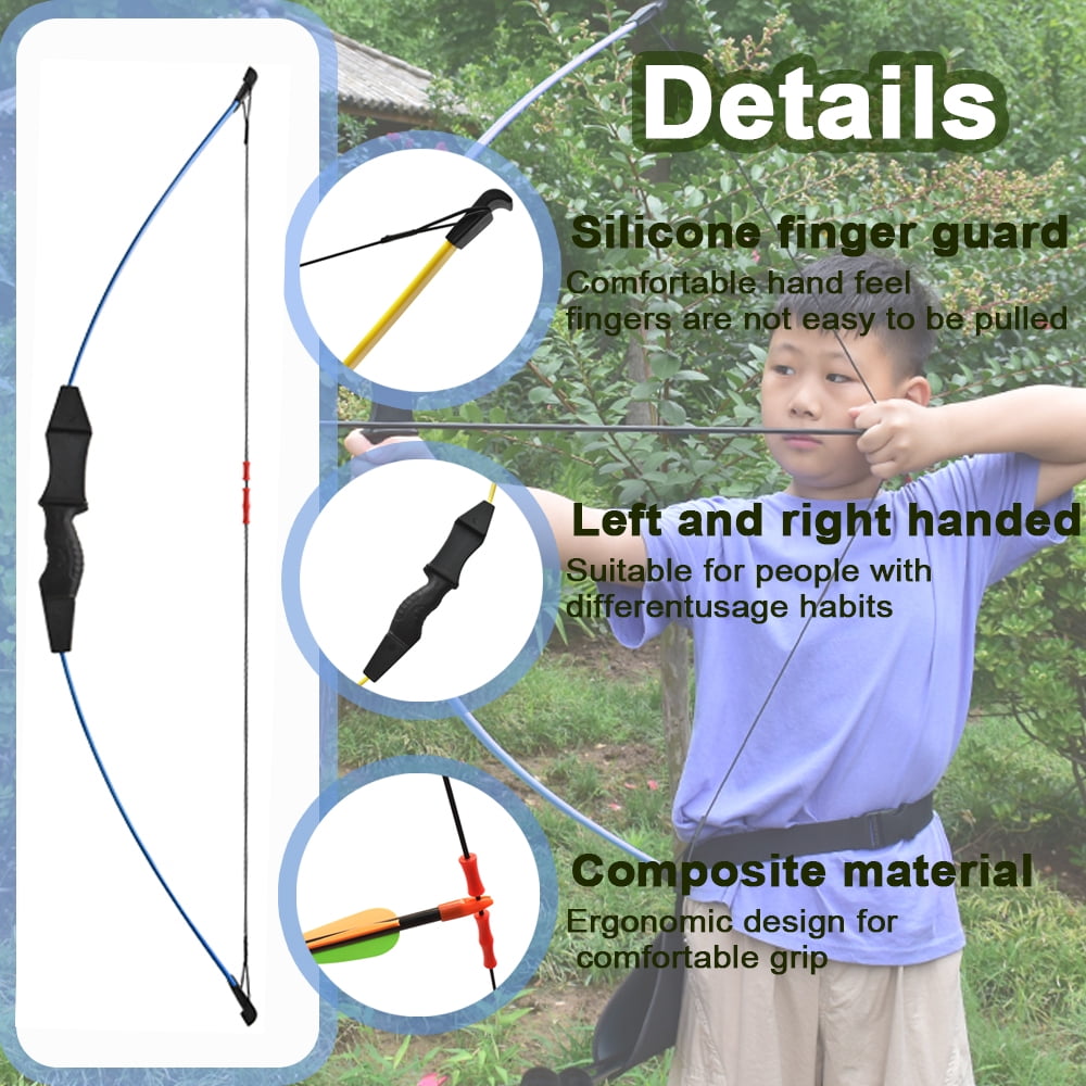 Runzkzy Youth's Direct Pull Training Bow and Arrow Outdoor Archery Competition Equipment Competitive Sports Bow and Arrow