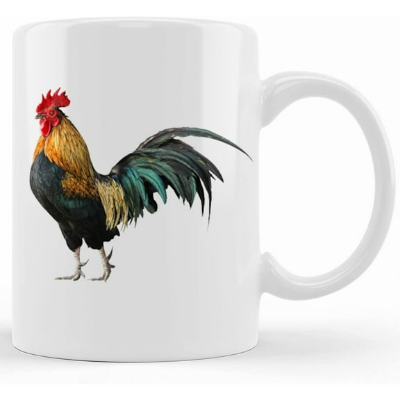 Rooster Coffee Cup, Rooster, Rooster Mug, Chicken Cup, Rooster Lover, Sublimated Design, Mom Gift, Chicken Mug, Gift For Her, Rooster Gift, Ceramic Novelty Coffee Mugs 11oz, 15oz Mug, Te