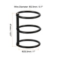 thumbnail image 2 of Unique Bargains 1' Dia. Office Book Rings, Black, 4 Pack, 2 of 6