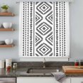 thumbnail image 5 of Black Boho Sheer Curtains 72 Inches Long, Vintage Southwestern Geometric Stripes Light Filering Curtains, Breathable Simi Curtain Privacy Drapes for Living Room Bedroom Lightweight Window Treatment, 5 of 9