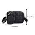 thumbnail image 2 of Bolso Monedero Mujer Casual Pack PU Cuero Satchel Sling con Set Negro, 2 of 7