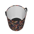 thumbnail image 5 of Uemuo Orchids Flowers Pattern Circular Laundry Hamper Basket with handles,Collapsible laundry basket,Large capacity laundry hamper,Laundry Organizer-Medium, 5 of 8
