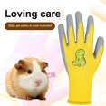 thumbnail image 5 of TNOBHG Child-friendly Work Gloves 1 Pair Kids Gardening Gloves Cartoon Pattern Wear Resistant Thorn-proof Puncture-resistant Fit Non-slip Rubber Work Gloves, 5 of 8