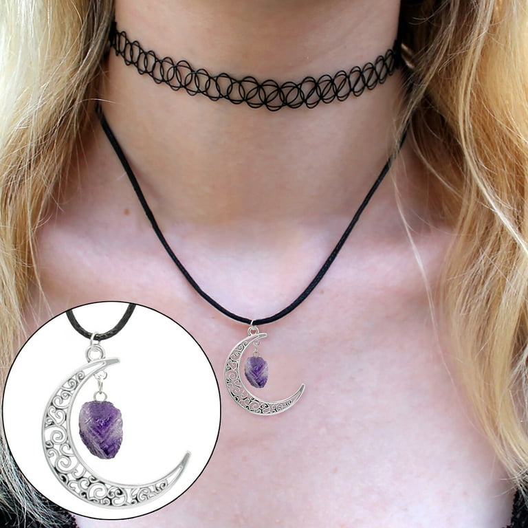Yaman Necklaces Pendants Natural Crystal Rough Stone Necklace