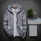 thumbnail image 2 of Chaqueta Umfun para hombre, regalo de otoño, impermeable, cortavientos, transpirable, con capucha, gris XL, 2 of 5
