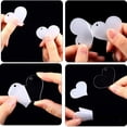 thumbnail image 4 of 30 Blanks Clear Acrylic Blanks Heart Shape Plain Acrylic and 30 Pieces Key Chain Metal Key Rings for DIY Projects Crafts, 4 of 7
