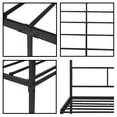 thumbnail image 5 of alazyhome Queen Size Metal Four Post Canopy Bed Frame, Black, 5 of 6