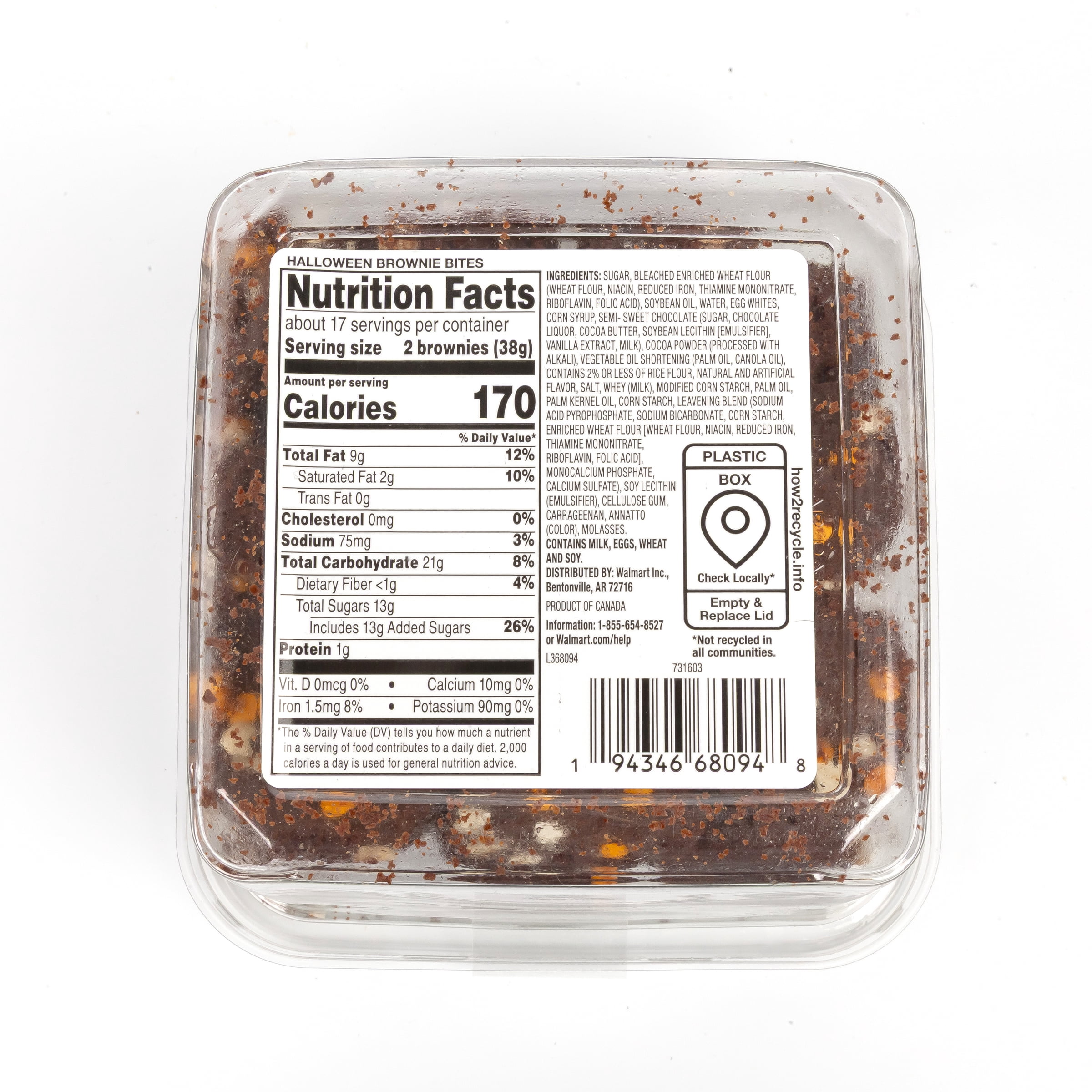 Freshness Guaranteed Halloween Brownie Bites, 22.2 oz (Bakery Fresh, Sweet Dessert)