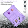 thumbnail image 6 of ELEHOLD Kids Case for Apple iPad Air 11/Pro11 2024/Pro 11 4th/3rd/2nd/1st/Air4 10.9/Air5/iPad 10th with Kickstand Soft EVA Rugged Shockproof Anti-Scratch Cover with Detachable Strap,Lightpurple, 6 of 7