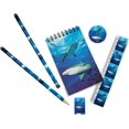 thumbnail image 4 of czcpp-Wild Stationery Set - Shark School Stationary Sets from . School Supplies Include 2 Pencils, Pencil Eraser, Pencil Sharpener, Ruler, and Cute Notebook. Stationary Supplies Gifts for Kids, 4 of 4