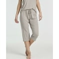 thumbnail image 5 of Real Essentials 2 Pack: Women’s Pajama Set Tank Top and Capri Pants Super-Soft Loungewear (Avalable In Plus Size), 5 of 6