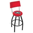 thumbnail image 7 of North Carolina Tar Heels 25" Black Wrinkle Swivel Bar Stool with Back, 7 of 7
