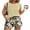 Beige, variant on Two Piece Lounge Sets for Women Trendy Summer Clothes Pleated Tops Skort Vacation Cruise Workout Outfits