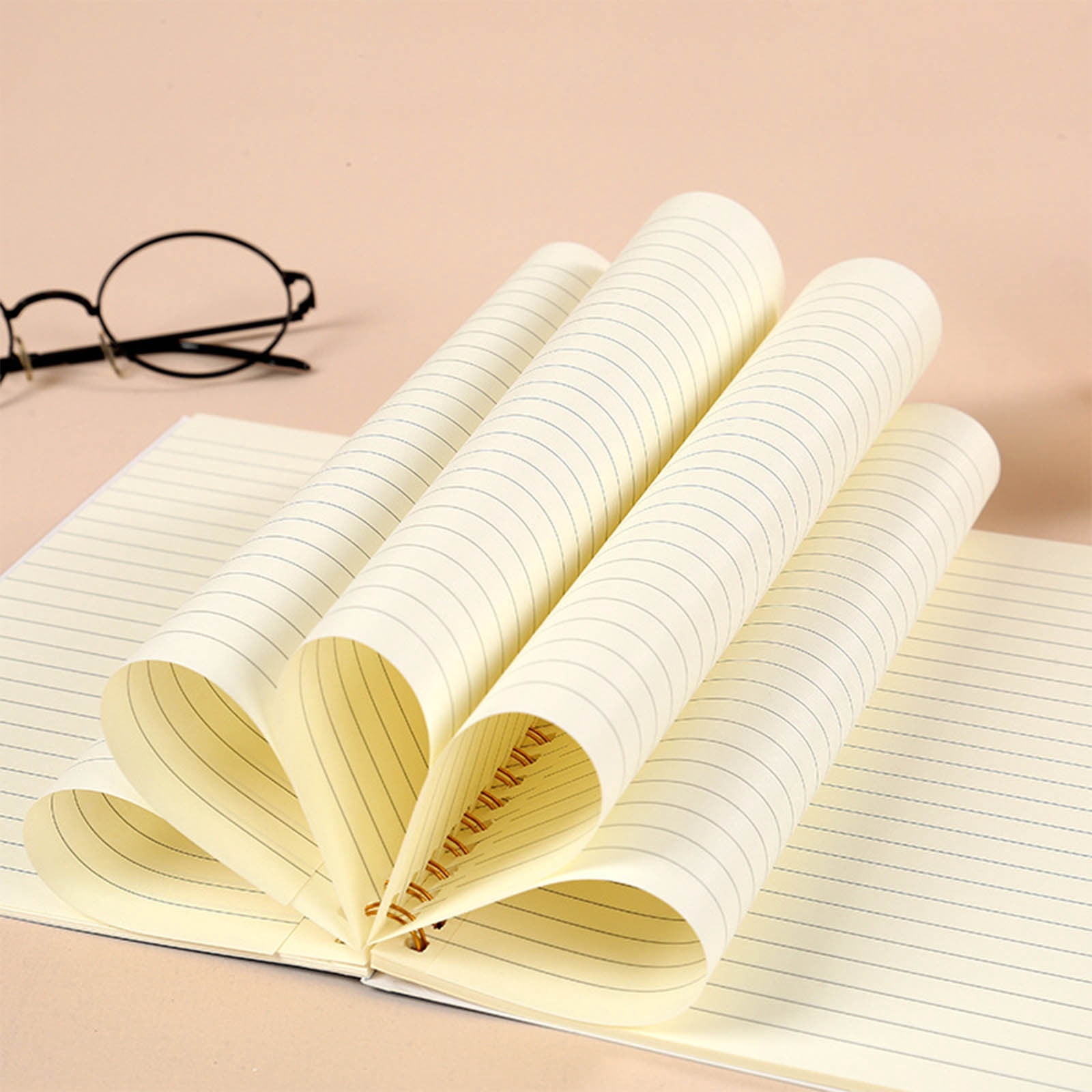 HBBKVI 4 Pack Notebook, A5 Notebook-a Double-coil Notebook for -is A Simply Side-flip Notebook