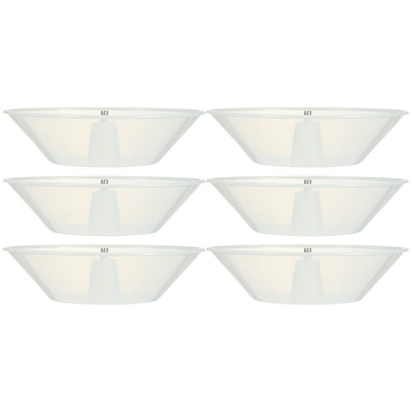 6 piezas de taza de aceite para campana extractora, recipiente de plástico para aceite, taza de aceite usado, accesorios para campana extractora