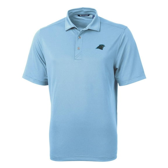 Men's Cutter & Buck Blue Carolina Panthers Virtue Eco Pique Recycled Polo