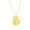 B, variant on Sterling Silver Gold Plated Chunky Bubble Initial Letter Necklace for Women - Puffed Initial Pendant - Unique Dainty Necklace for Her - G