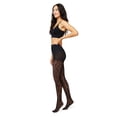 thumbnail image 3 of Women's Hanes® Animal Pattern Control Top Tights Color: Black Size: XX LARGE, 3 of 4