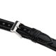 thumbnail image 3 of con correa de repuesto de cuero con hebilla de pasador de acero inoxidable de 12 mm 18mm negro Hugo Reloj de pulsera, 3 of 8