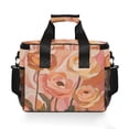 thumbnail image 7 of FORMRS Insulated Cooler Bag 24 Cans Capacity Soft Leakproof Lunch Box with Side Pockets, Abstract Orange Flowers, 7 of 7