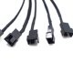 thumbnail image 4 of Cable adaptador SATA de 15 pines a 5 ventiladores, cable adaptador de alimentación SATA a ventilador de caja de PC PMW de 3/4 pines, cable divisor en Y para ventilador de refrigeración, 4 of 6