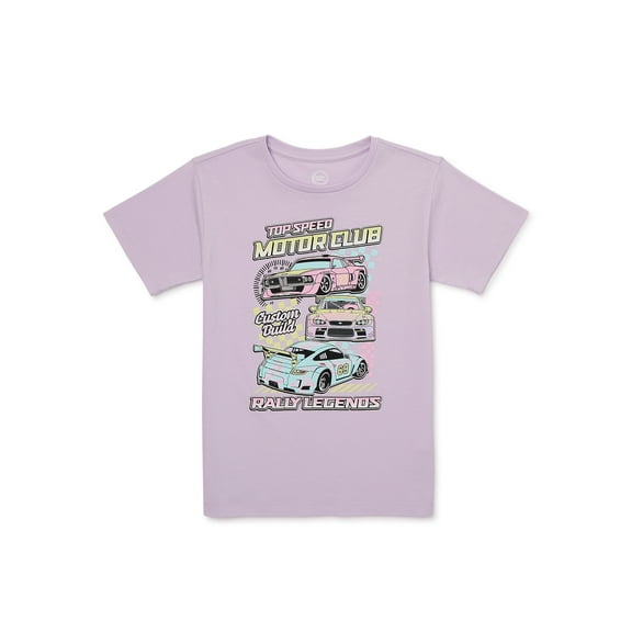 Wonder Nation Girls Rally Legends Graphic Tee with Short Sleeves, Sizes 4-18