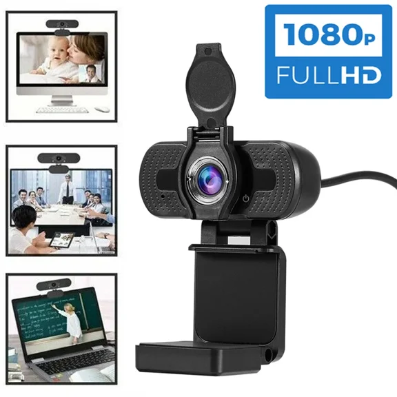 1080P Full HD USB Webcams for PC Desktop & Laptop Web Camera with Microphone