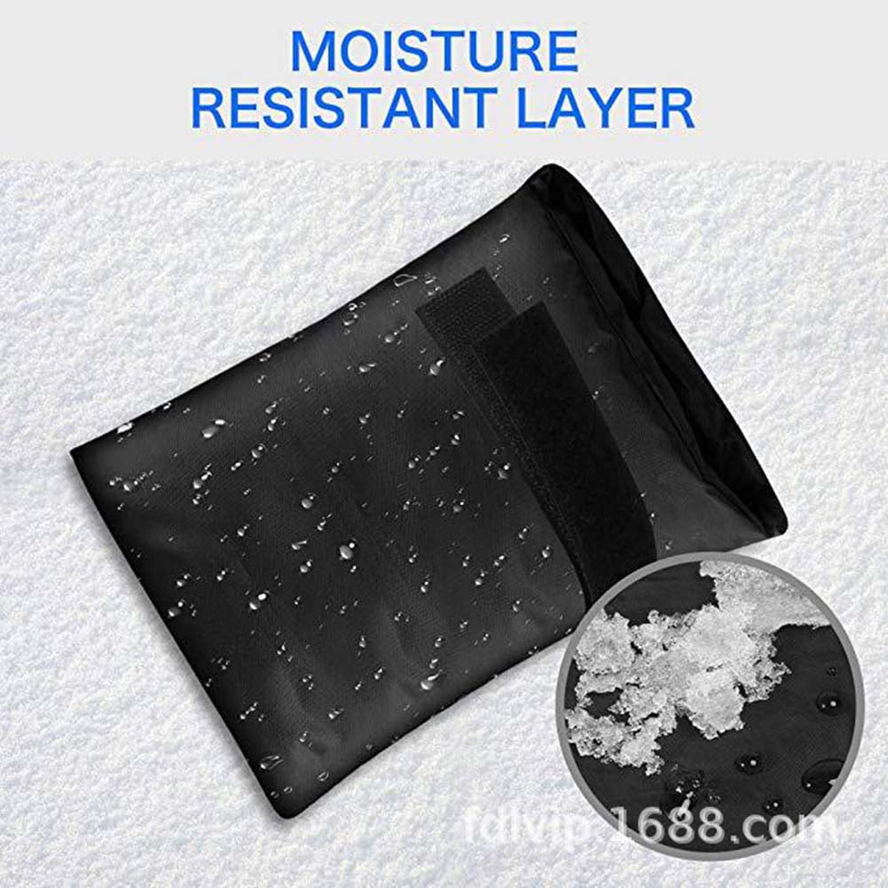 Outdoor Faucet Covers for Winter, Reusable Waterproof Insulated Faucet Socks, Black