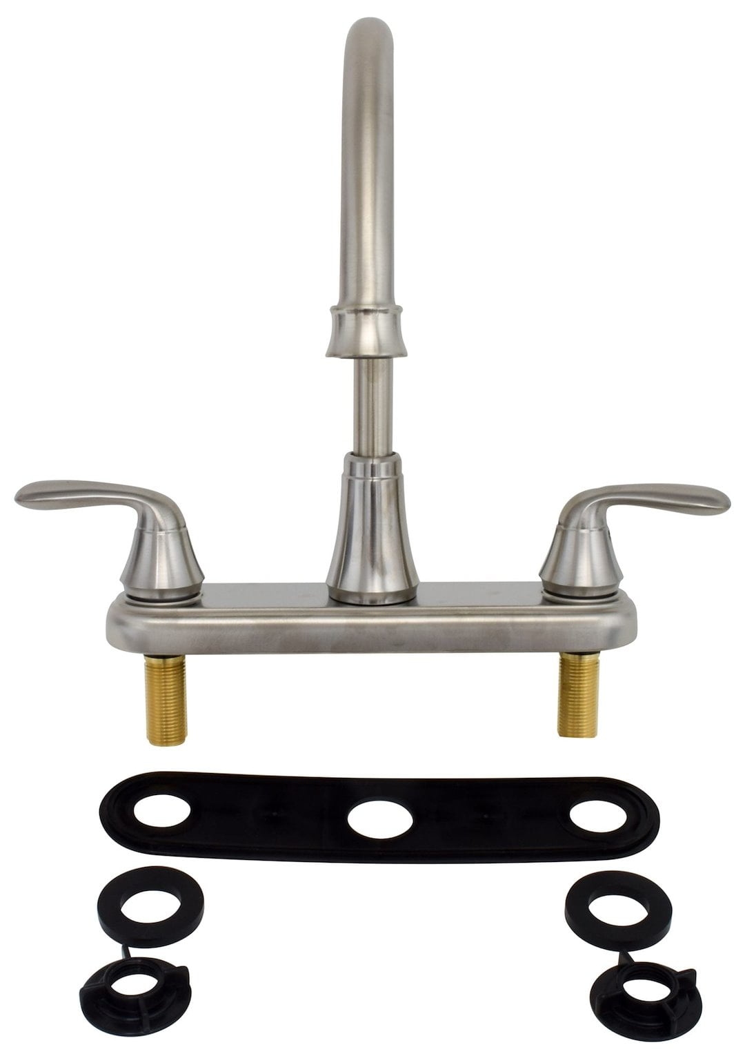 Phoenix Faucets PF231402 Two-Handle 8" Hybrid Kitchen Faucet with High-Arc Spout - Brushed Nickel