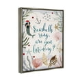 thumbnail image 6 of Stupell Industries Seashells Ring, You Listening Phrase Nautical Beach Christmas Luster Gray Framed Floating Canvas Wall Art, 16x20, by Victoria Barnes, 6 of 6
