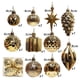 thumbnail image 3 of 12PCS adornos para árbol de Navidad • Decoraciones de bolas de plástico • Colgantes colgantes rojos y dorados • Suministros reutilizables para fiestas para árbol y corona, 3 of 9
