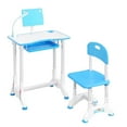 thumbnail image 2 of Ganfancp Mesa de Estudio Combinada para Niños Mesa de Trabajo de Plástico Elevable y Abatible Rebajas Flash Deals 1X Escritorio, 1X Lámpara, 1X Taburete, 2 of 2