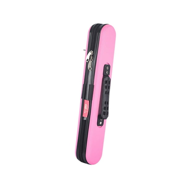 Estuche para cañas de pescar, bolsa para guardar cañas de pescar, bolso rígido, bolsa portátil para cañas de pescar rosa