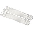thumbnail image 2 of Mdesiwst 1 Pair Ladies Gloves Bride Wedding Gloves Over Elbow Length Romatic White Faux Pearl Pleated Satin Full Fingers Prom Party Gloves, 2 of 7