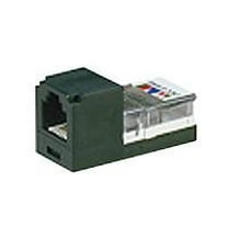 Panduit Mini-Com Cat5/Cat5e Jack Module (T568A/T568B), Black CJ588BL