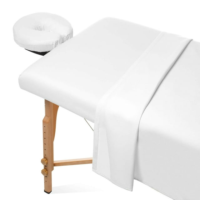 Juego de sábanas de microfibra Saloniture para mesa de masaje, 3 piezas