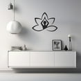 thumbnail image 4 of LaModaHome Zen Yoga Design Metal Wall Art, Serene Meditation Decor Sculpture,Home Relaxation Hanging,Spiritual Yoga Studio Interior Accent,Perfect GiftHome Decoration Gift -15.7"x20.5"/40x52cm, 4 of 5