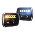 thumbnail image 1 of 1 Par 5x7 6x7 H4 Led Faros Hi-lo Beam Jeep Cherokee Yj Xj, 1 of 8