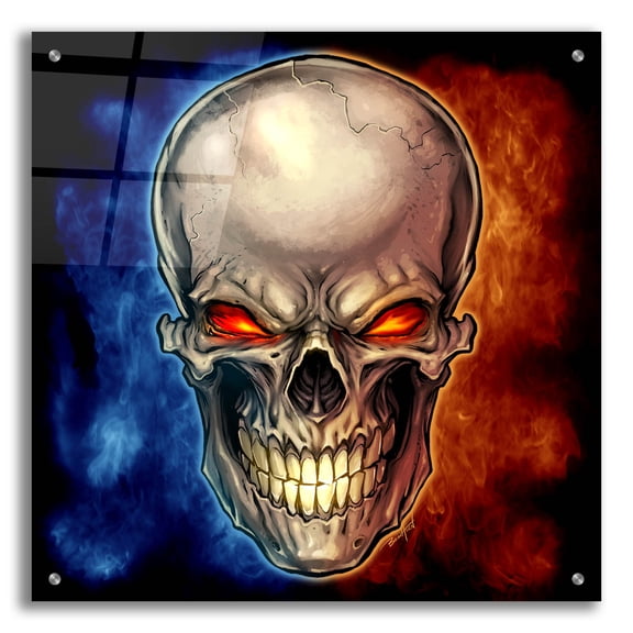 Epic Art 'Skull 2016' by Flyland Designs, Acrylic Glass Wall Art, 24"x24"