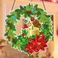 thumbnail image 2 of Kit Corona Pintura Cristal Lazo Con Forma Especial Navideña Creativa, 2 of 9