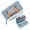 Blue, variant on GEEAD Women Wallet With Credit Card Holder Wallet with Large Capacity Zip for Women Fall Y'all Pumpkins Autumn Leaves Stylish Accessory Smooth Texture Ideal GiftSoft Texture
