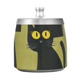 thumbnail image 7 of Black Cats in Green Ashtray with Lid Cigarette Ashtray Stainless Steel Ash Tray Ash Holder for Home Outdoor, 7 of 7